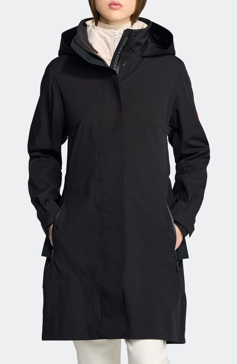 Canada Goose Cardero Waterproof Hooded Raincoat, Main, color, 