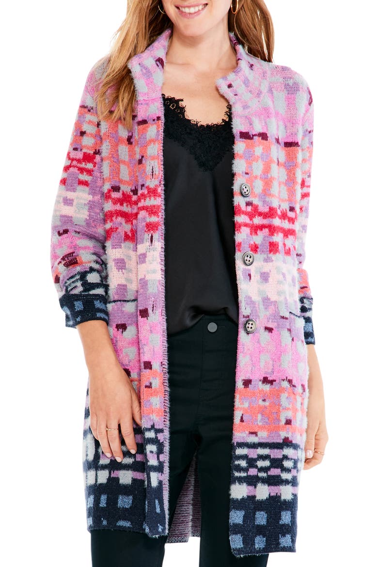 Winter Heat Knit Coat, Main, color, PINK MULTI