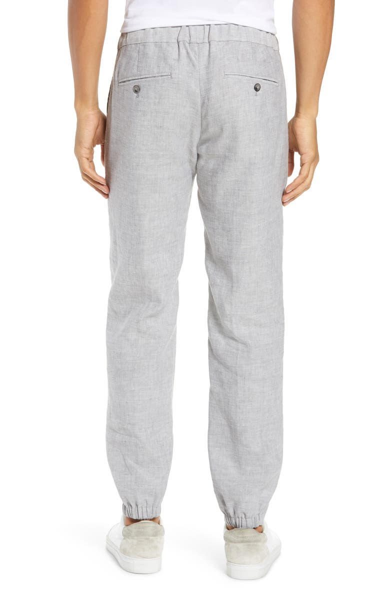Club Monaco Lex Slim Fit Linen Blend Pants, Alternate, color, 