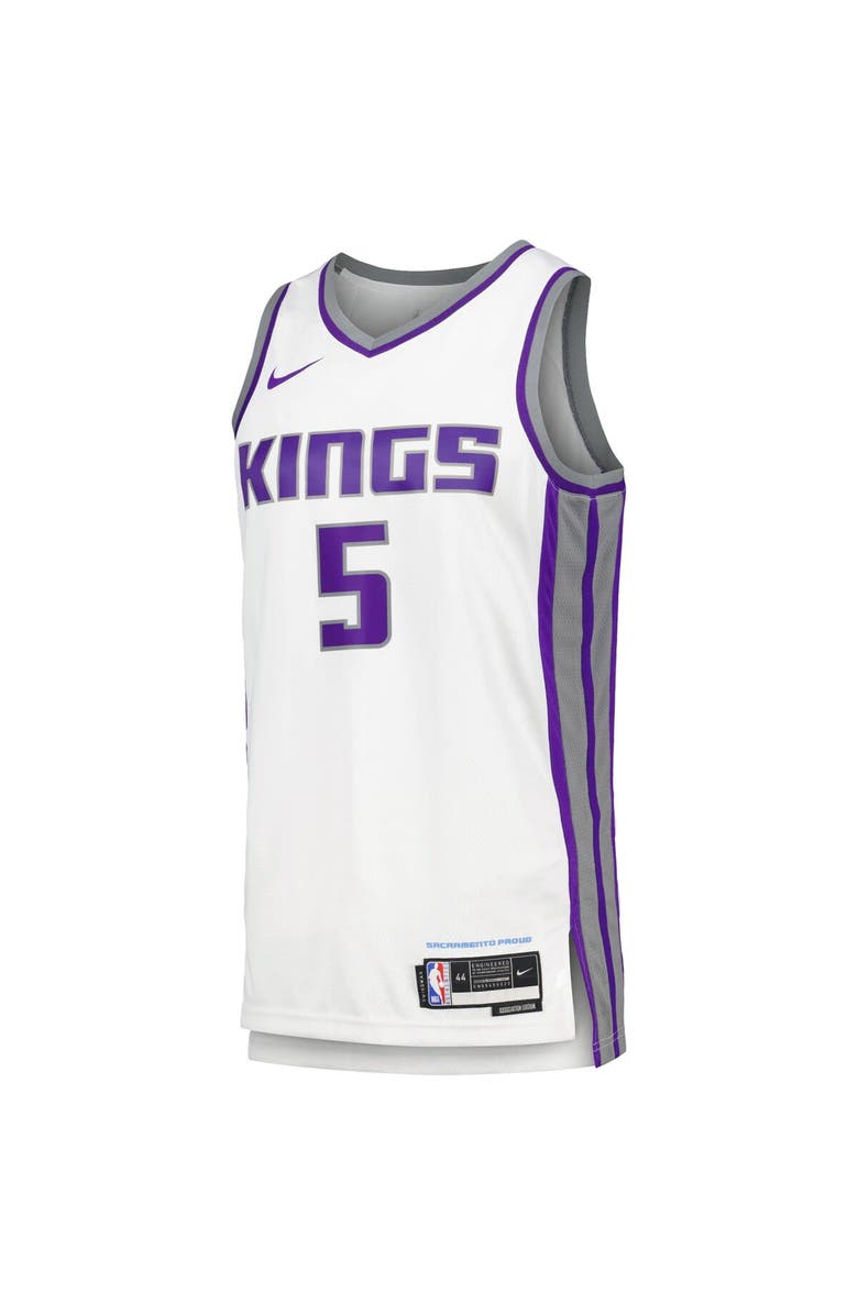 Nike Men's Nike De'Aaron Fox White Sacramento Kings Swingman Player Jersey - Association Edition, Alternate, color, 