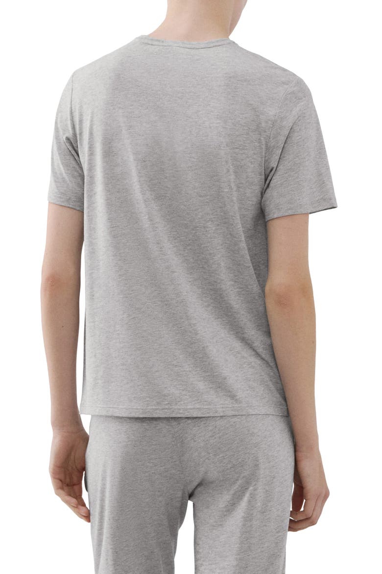 Short Sleeve Pajama T-Shirt, Alternate, color, LIGHT/ PASTEL GREY