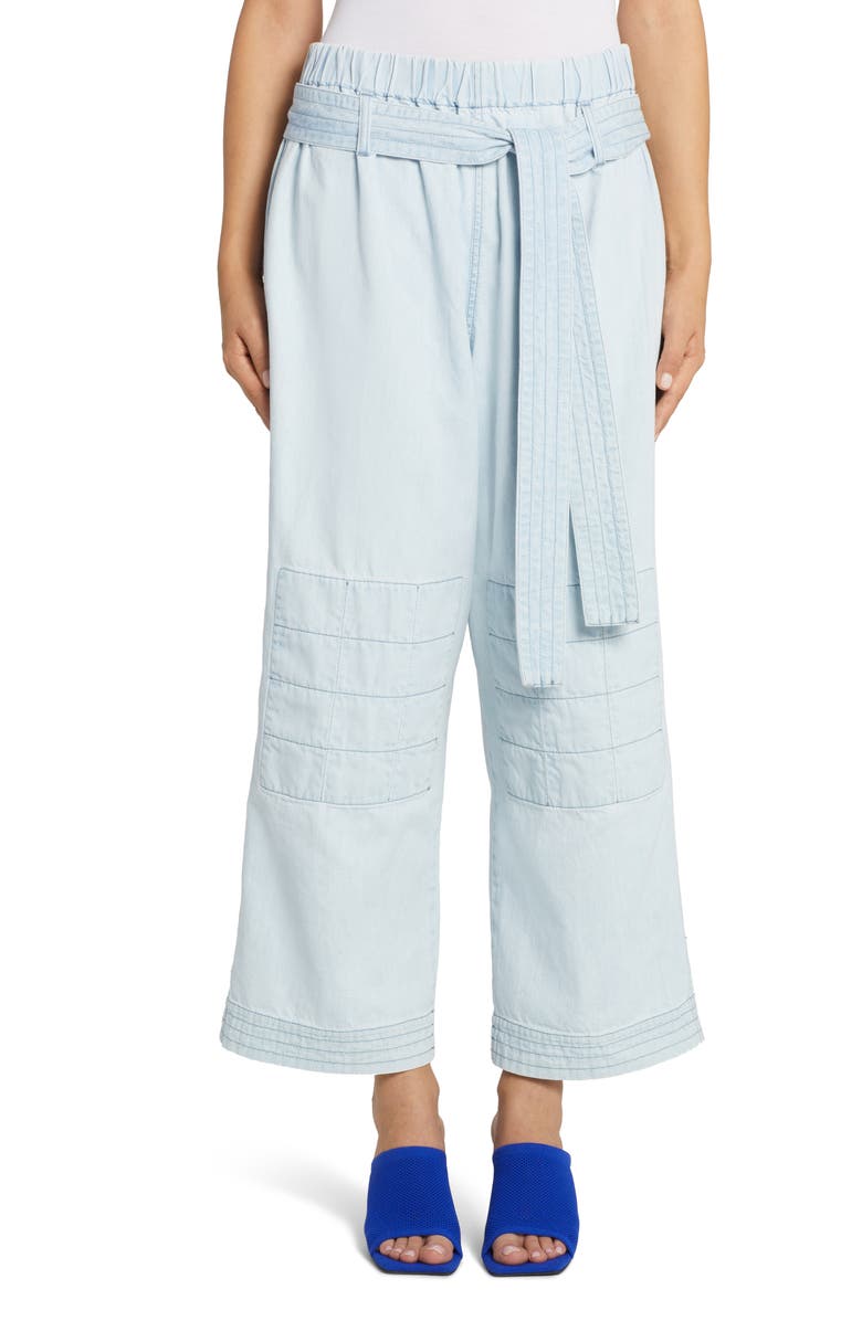 Stella McCartney Belted Wide Leg Jeans, Main, color,