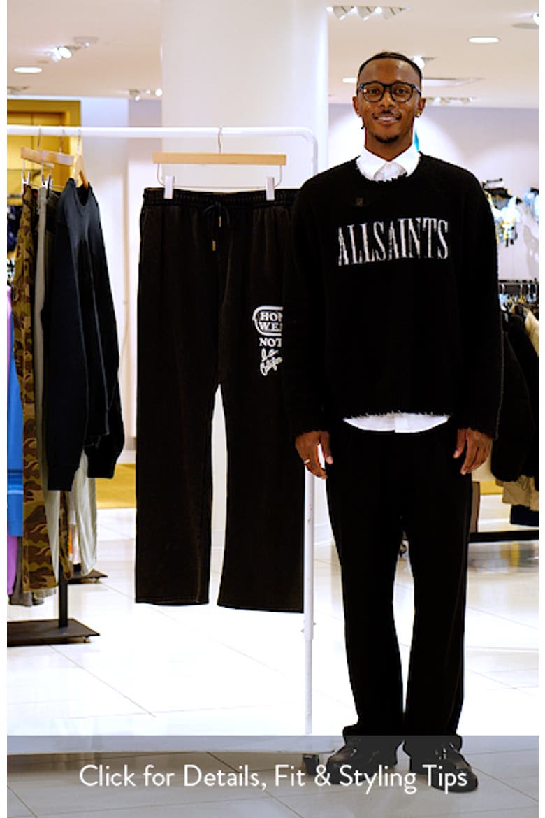 Not Allowed Graphic Cotton Fleece Pants video