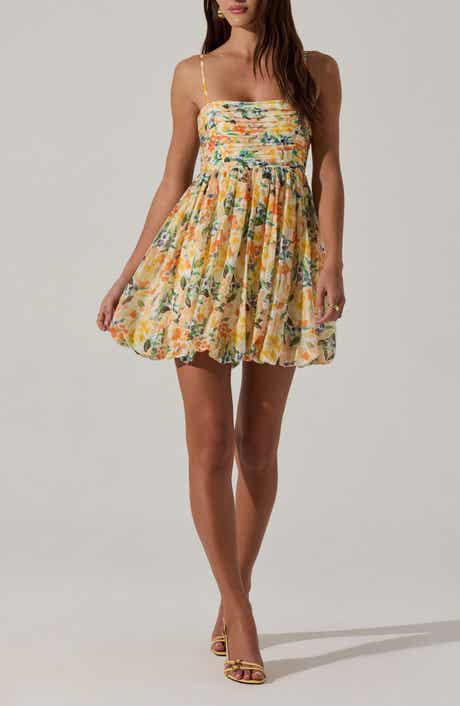 ASTR the Label Floral Bubble Hem Minidress