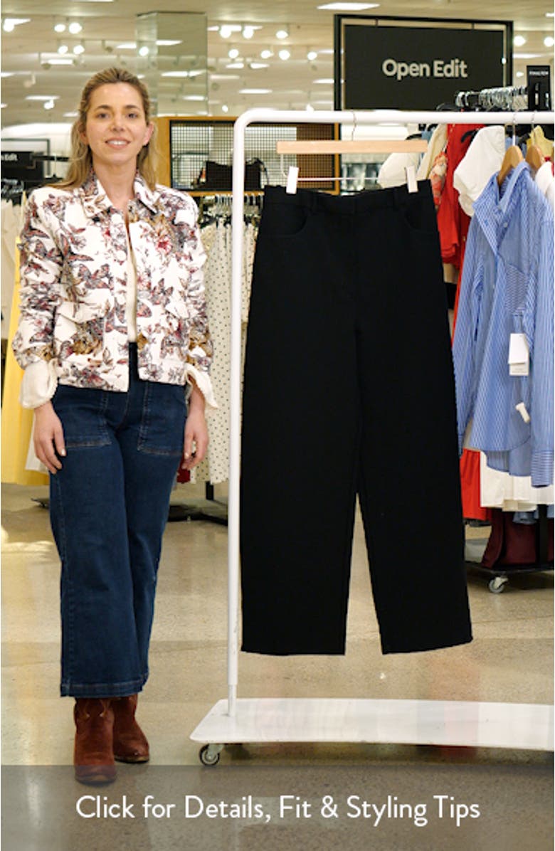 Crop Straight Leg Pants, sales video thumbnail