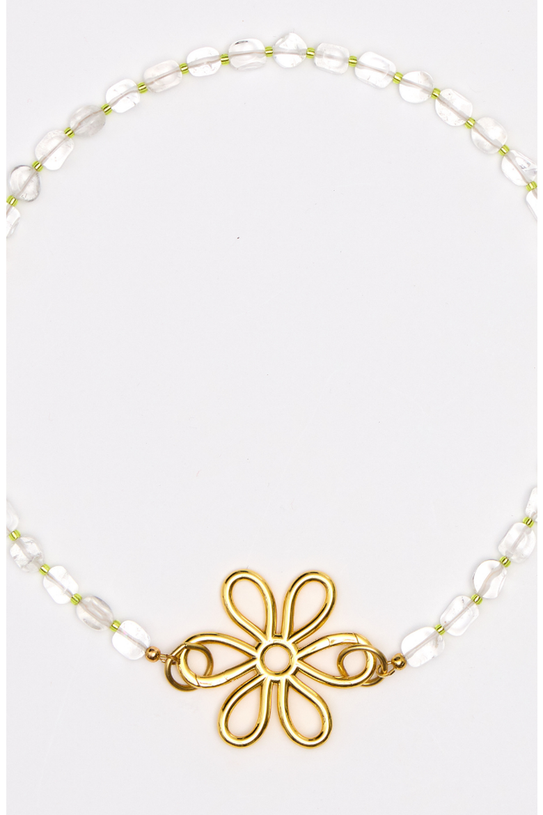 Lilly Necklace, Alternate, color, Clear Quartz