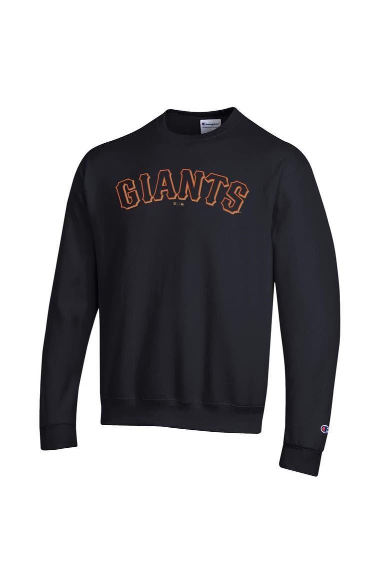 Men's Champion Black San Francisco Giants Powerblend Wordmark Sweatshirt, Alternate, color, Black
