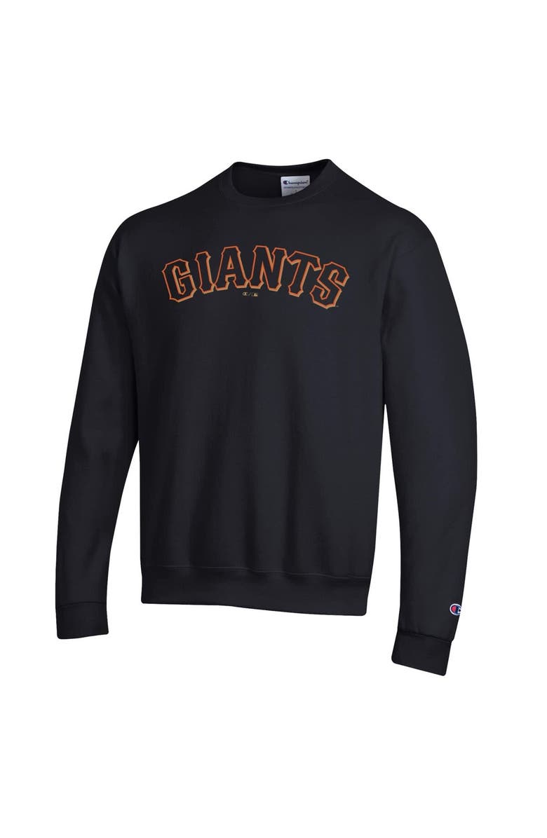 Champion Men's Champion Black San Francisco Giants Powerblend Wordmark Sweatshirt, Alternate, color, Black