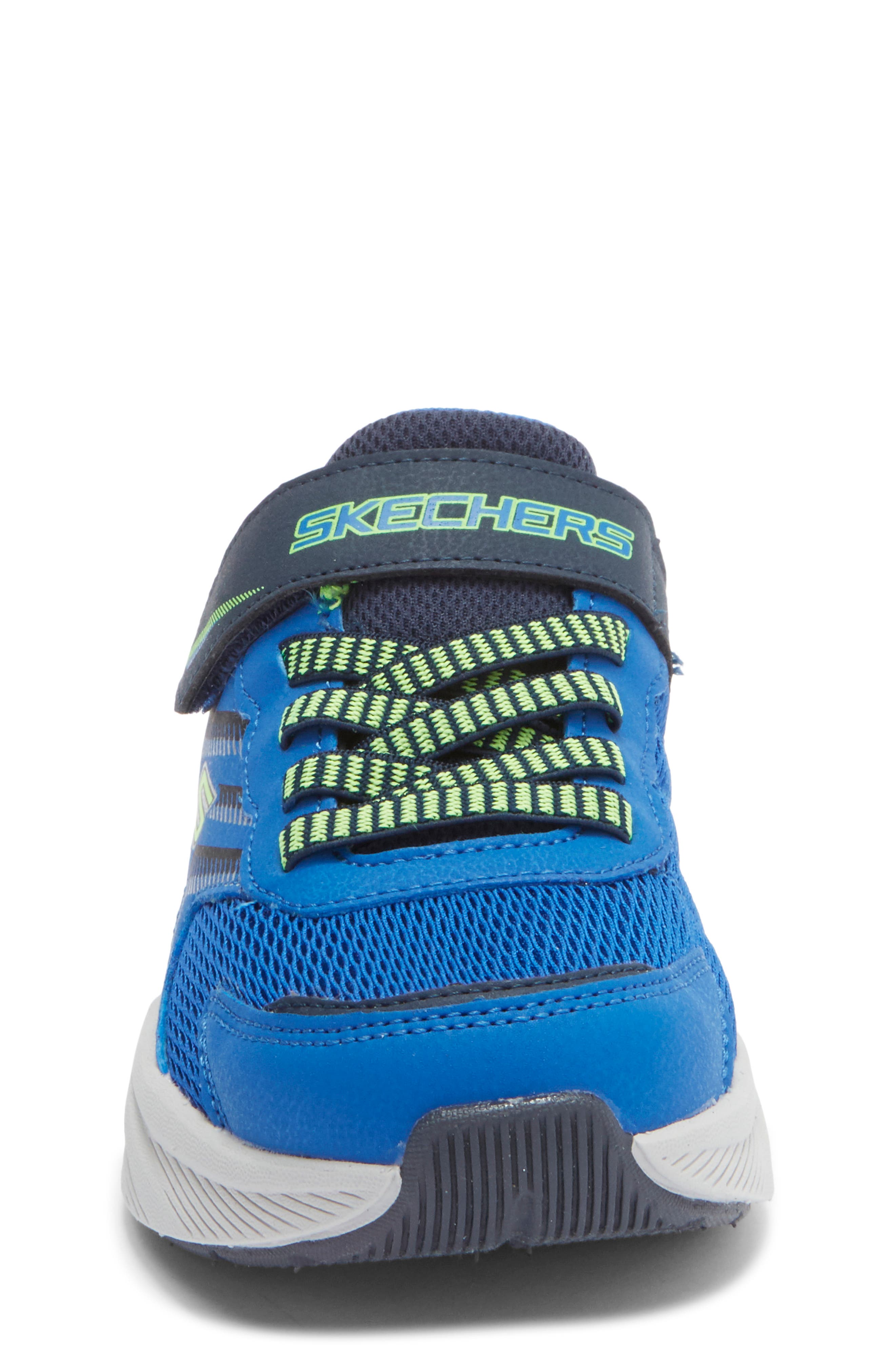 SKECHERS Kids' Microspec Tread Sneaker, Alternate, color, Blue/ Navy