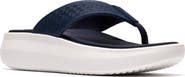 Clarks® Solvana Thong Toe Platform Sandal