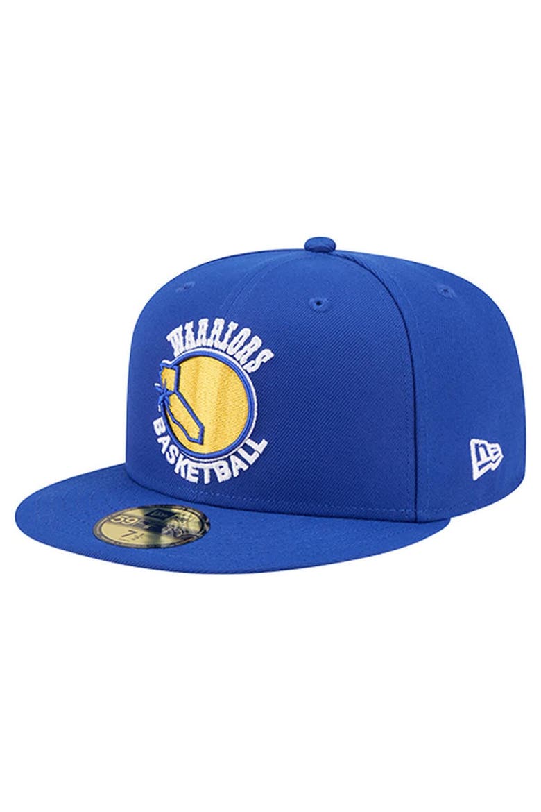 Men's New Era  Royal Golden State Warriors Core Logo 59FIFTY Fitted Hat, Main, color, Royal