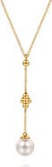 Gabriel & Co. Bujukan 14k Gold Cultured Pearl Y-Necklace