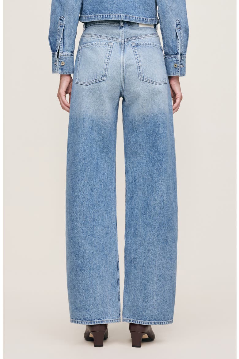 Taylor Relaxed High Rise Barrel Jeans, Alternate, color, SALT LAKE