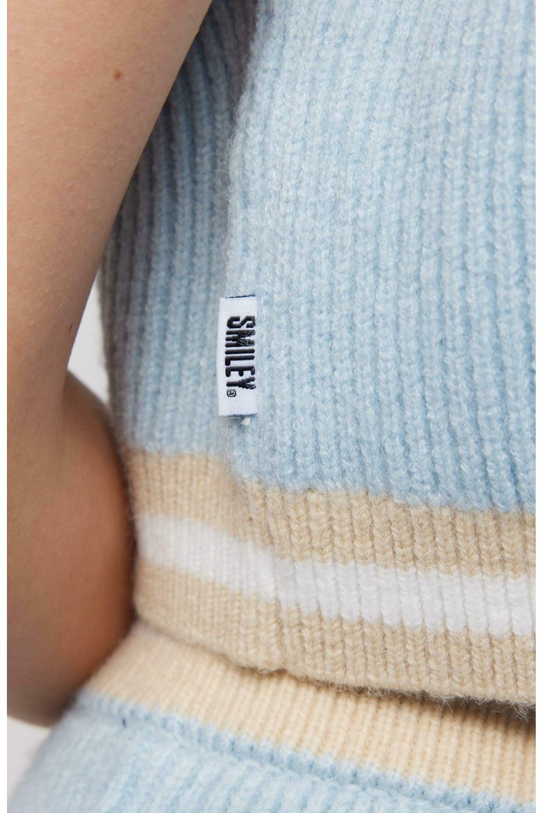 Smiley® Wimbeldon Knit Vest, Alternate, color, BABY BLUE