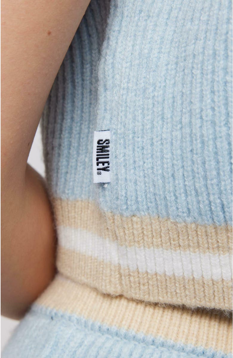 Samii Ryan Smiley<sup>®</sup> Wimbeldon Knit Vest, Alternate, color, Baby Blue