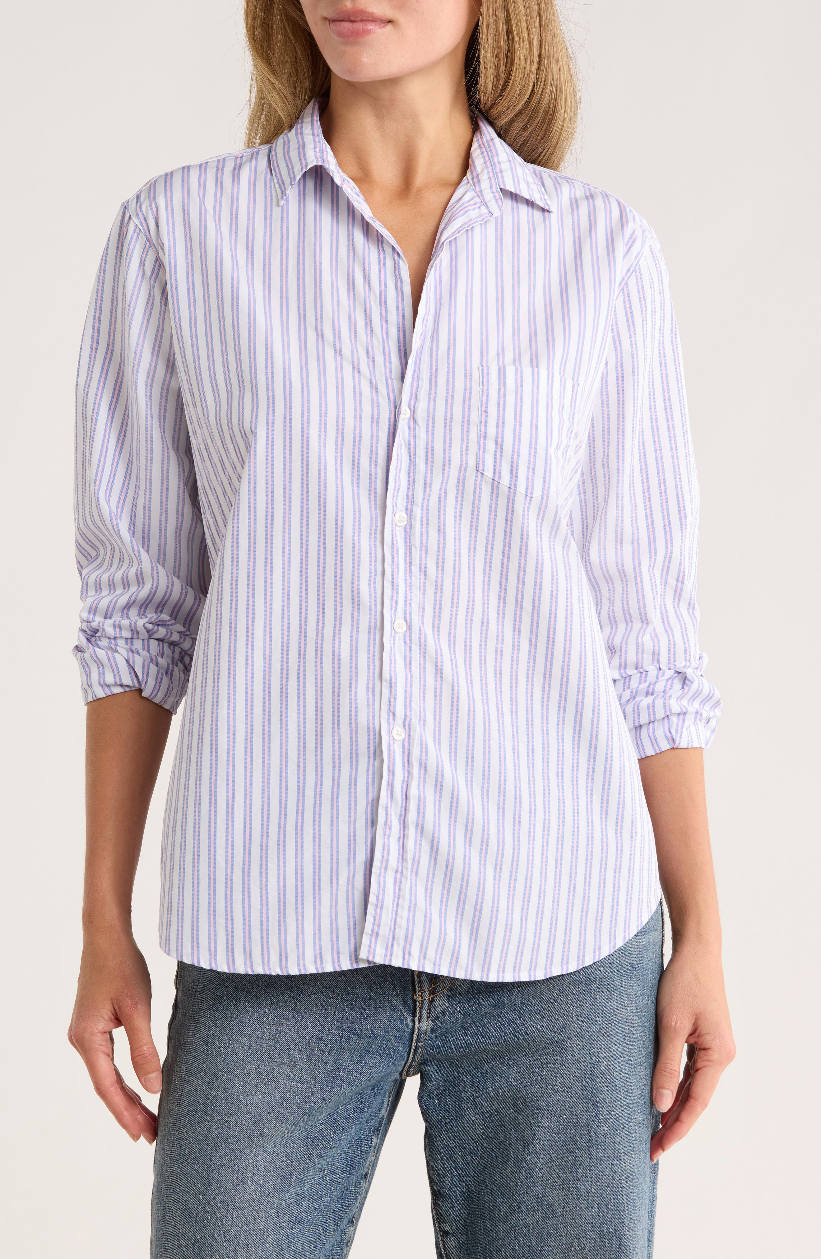 Frank & Eileen Stripe Relaxed Cotton Button-Up Shirt