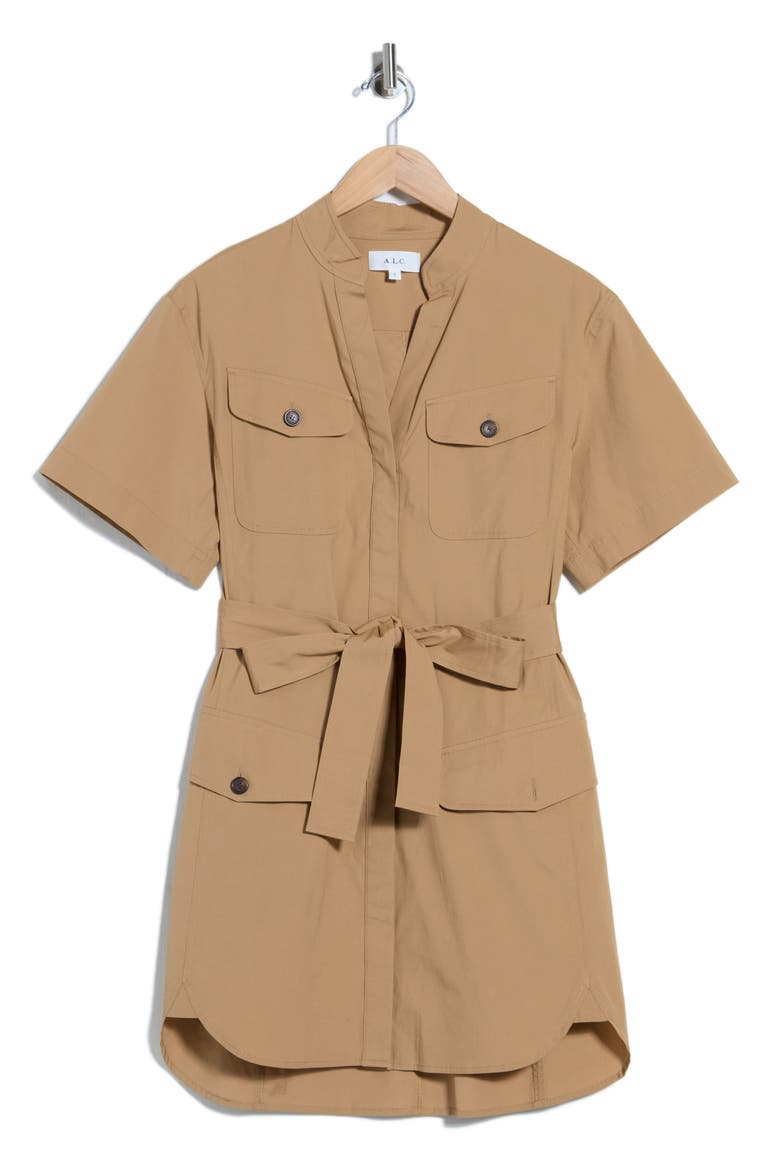 Quinn Mini Shirtdress, Main, color, TOFFEE
