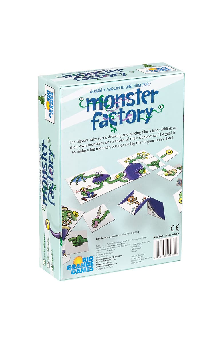 Rio Grande Games Monster Factory Rio Grande Games, Tile Placement Kids Game, Alternate, color, Multicolored