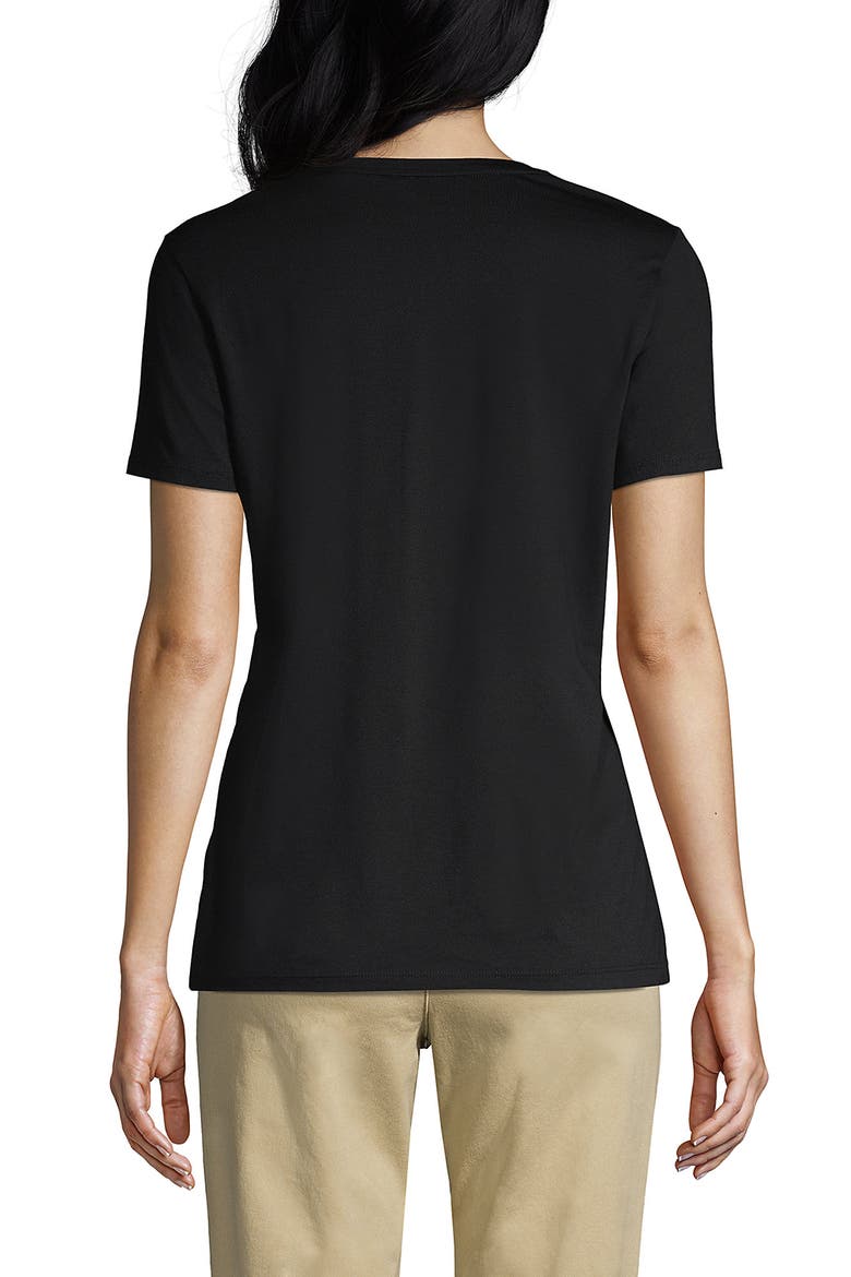 Supima Cotton V-Neck T-Shirt, Alternate, color, Black