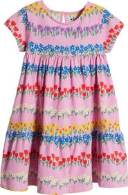 Mini Boden Kids' Tiered Cotton Jersey Dress