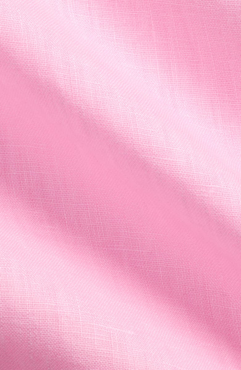 Polo Ralph Lauren Classic Fit Solid Pink Linen Button-Down Shirt, Alternate, color, 