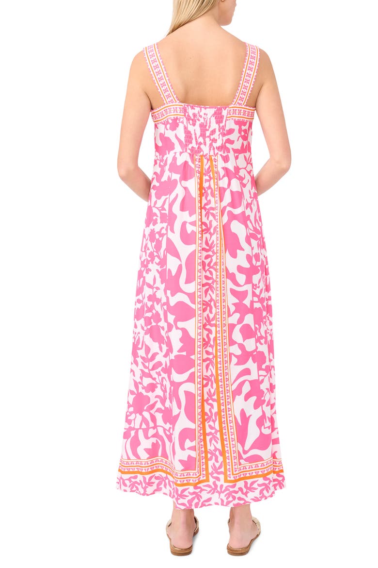 Smocked Back Sleeveless Maxi Dress, Alternate, color, TAFFY PINK