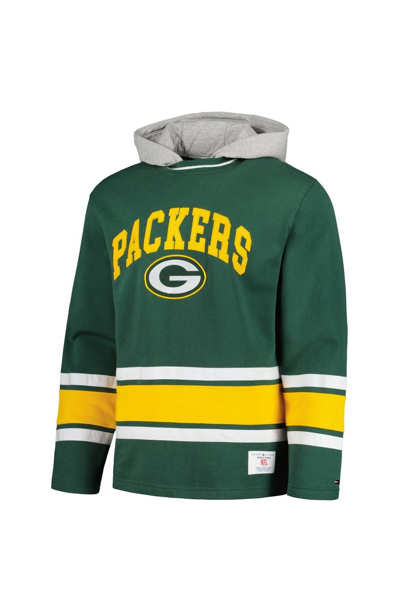 Tommy Hilfiger Men's Tommy Hilfiger Green Green Bay Packers Ivan Fashion Pullover Hoodie, Alternate, color, Green