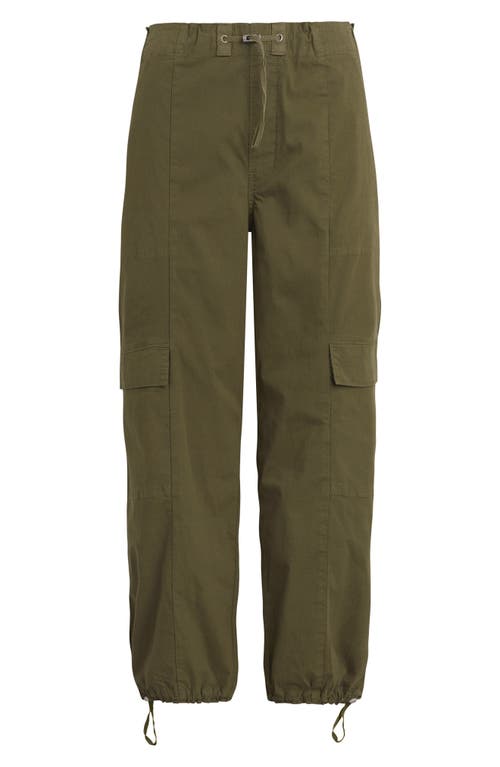 Hudson Jeans Stretch Cotton Parachute Cargo Pants In Green