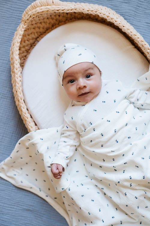 ELY'S & CO. ELY'S & CO. BABY COTTON RIBBED ZIPPER FOOTIE