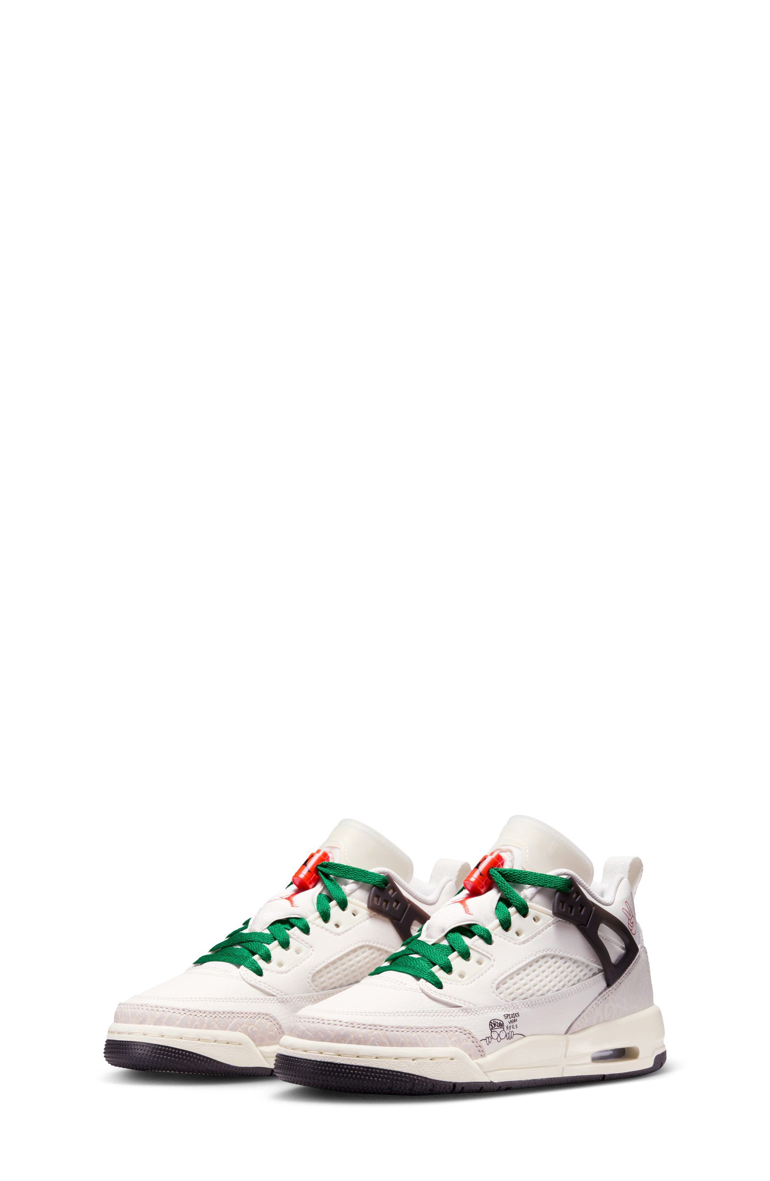 Kids' Spizike Low Sneaker, Main, color, SAIL/ ORANGE/ BLACK/ PINE