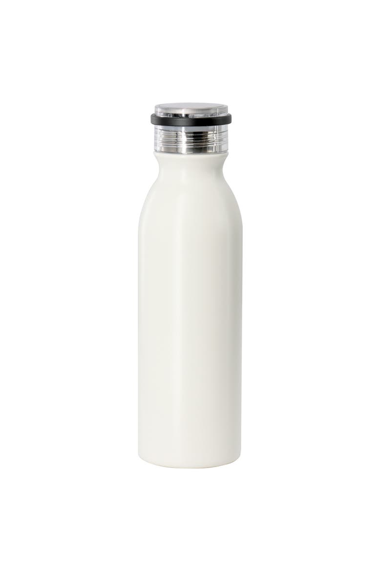 Marina 20oz Stainless Steel Thermal Bottle with Acrylic Lid, Main, color, White