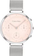 Calvin Klein Minimalistic T-Bar Mesh Bracelet Watch, 36.5mm