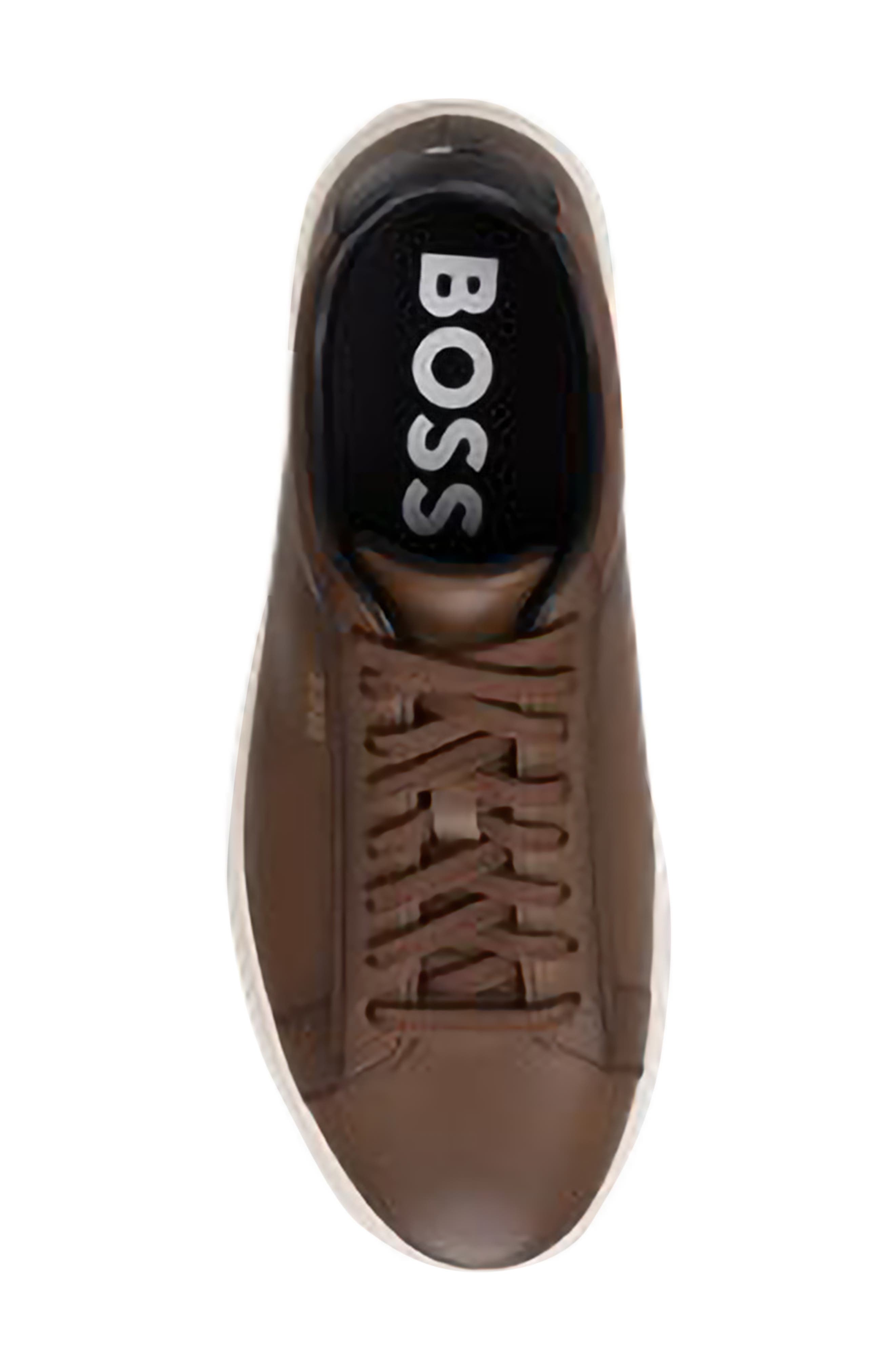 BOSS Kieran Low Top Sneaker, Alternate, color, Medium Brown