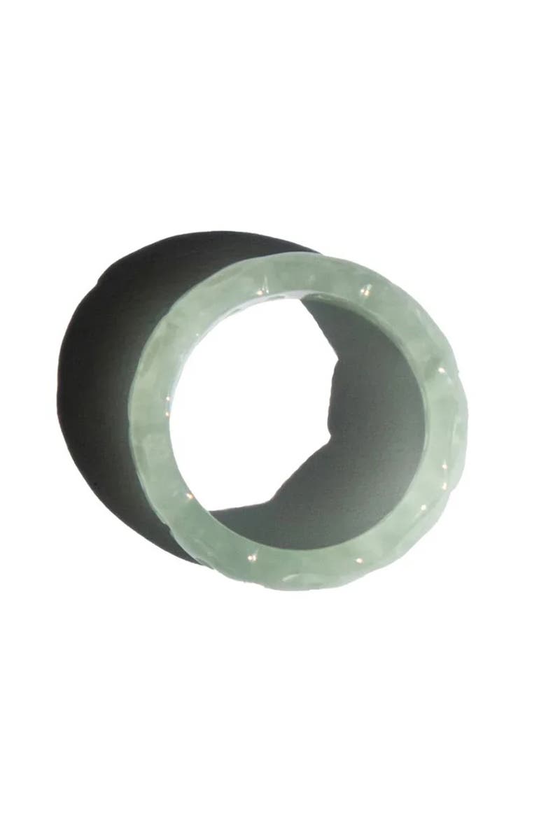 seree Weave Off white jade ring, Alternate, color, Off White