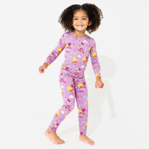 Bellabu Bear Kids' Trolls Valentine's Set Of 2 Piece Pajamas In Trolls Valentine's
