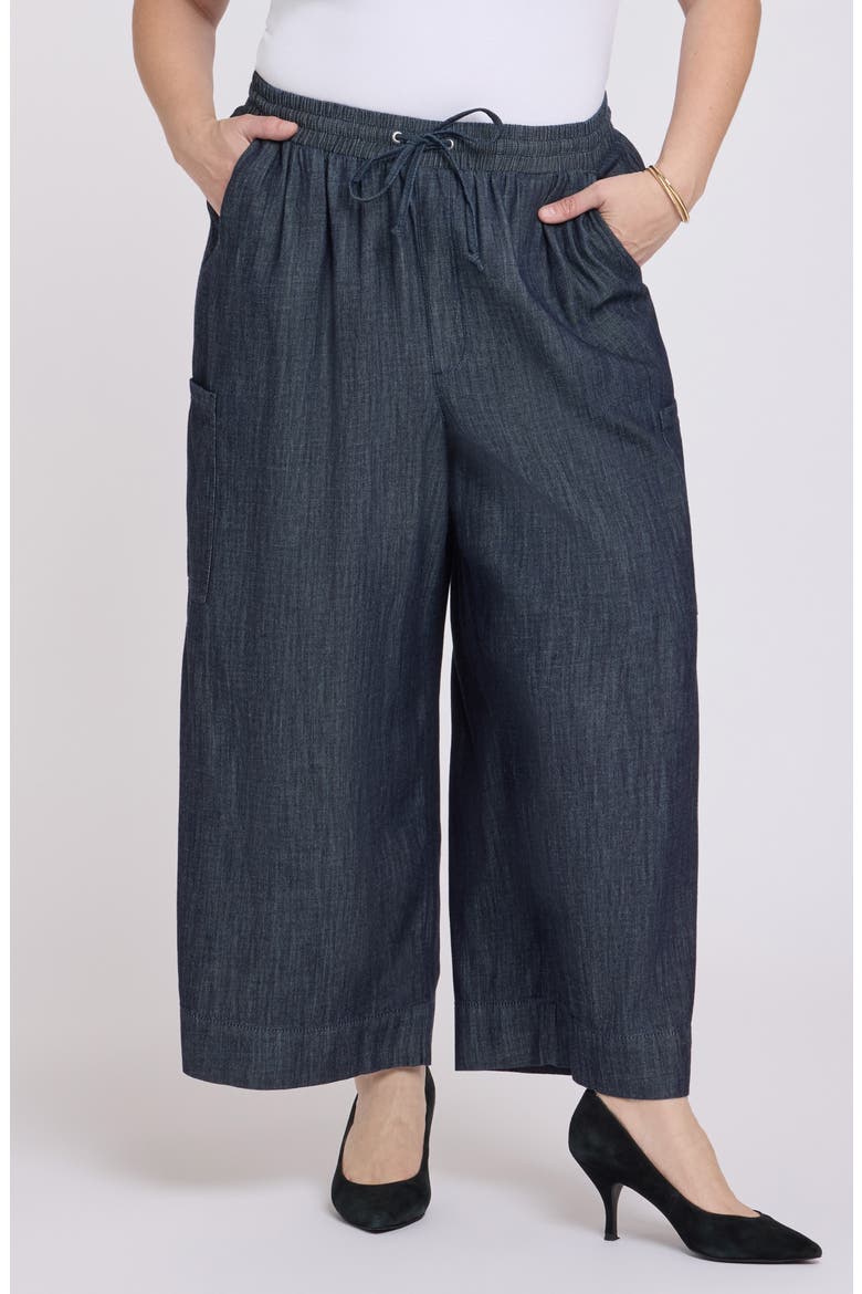 Whitney Pull-On Cargo Jeans, Main, color, DARK INDIGO