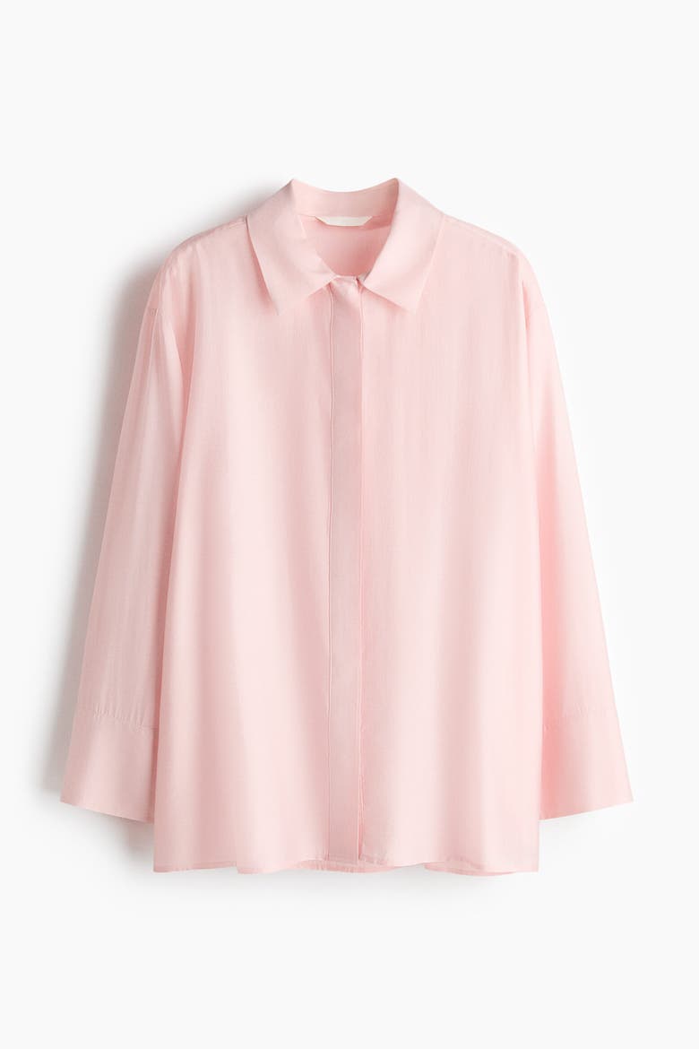 Oversized Shirt, Alternate, color, Light pink