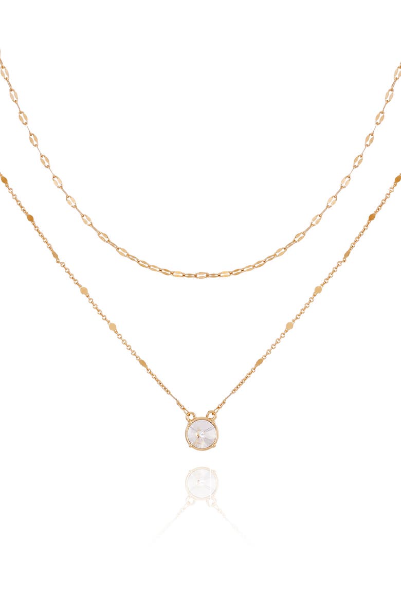 Vince Camuto Set of Two Chain Necklaces, Alternate, color, Gold Tone