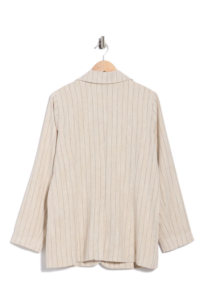 Bronson Pinstripe Blazer, Alternate, color, IVORY/ BLACK