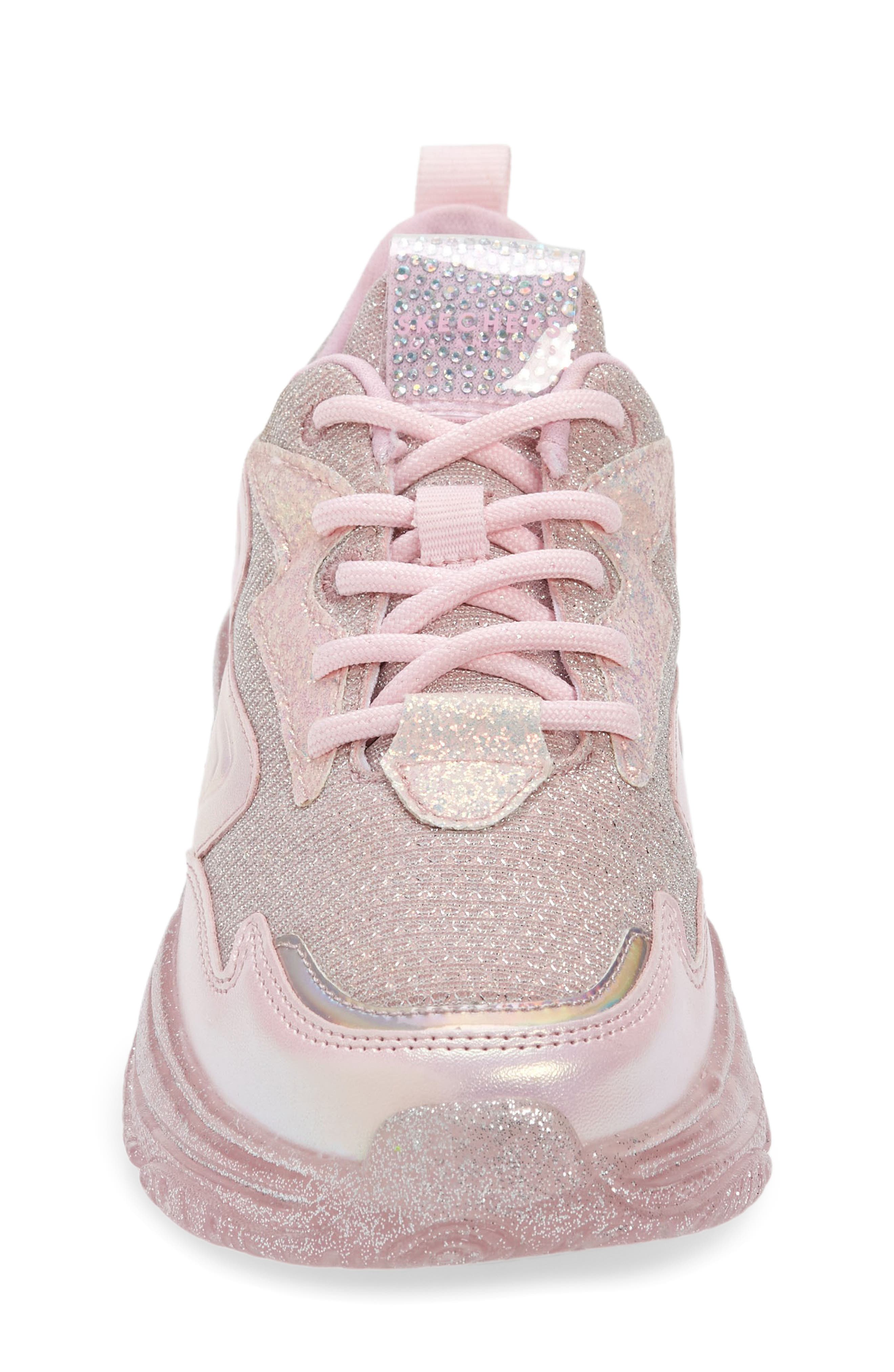 SKECHERS Prismatic Glitter Sneaker, Alternate, color, Light Pink/ Multi