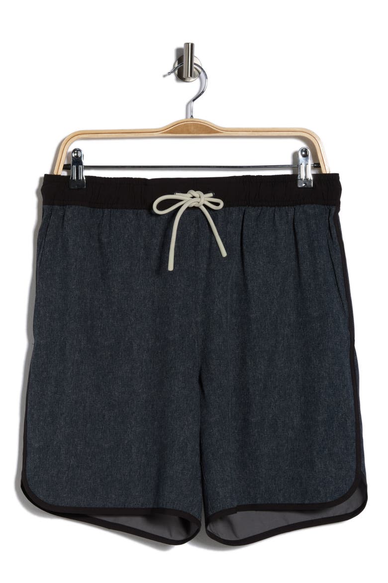 Performance Drawstring Shorts, Alternate, color, DARK CAVIAR HEATHER