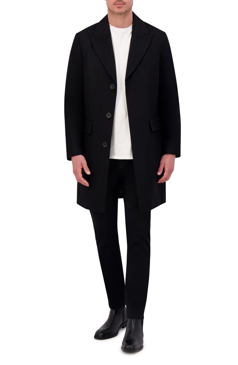 Kenneth Cole New York Peak Lapel Coat, Alternate, color,