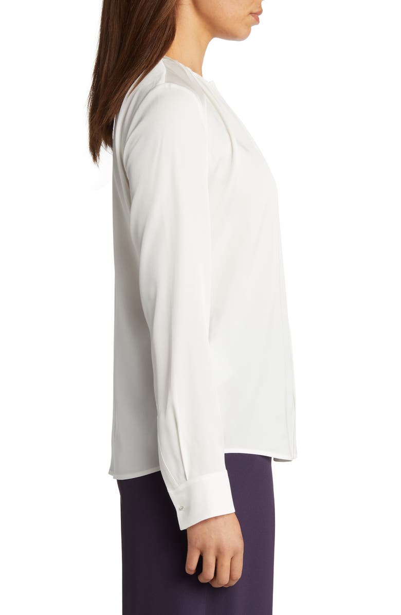 BOSS Banora Stretch Silk Blouse, Alternate, color, 