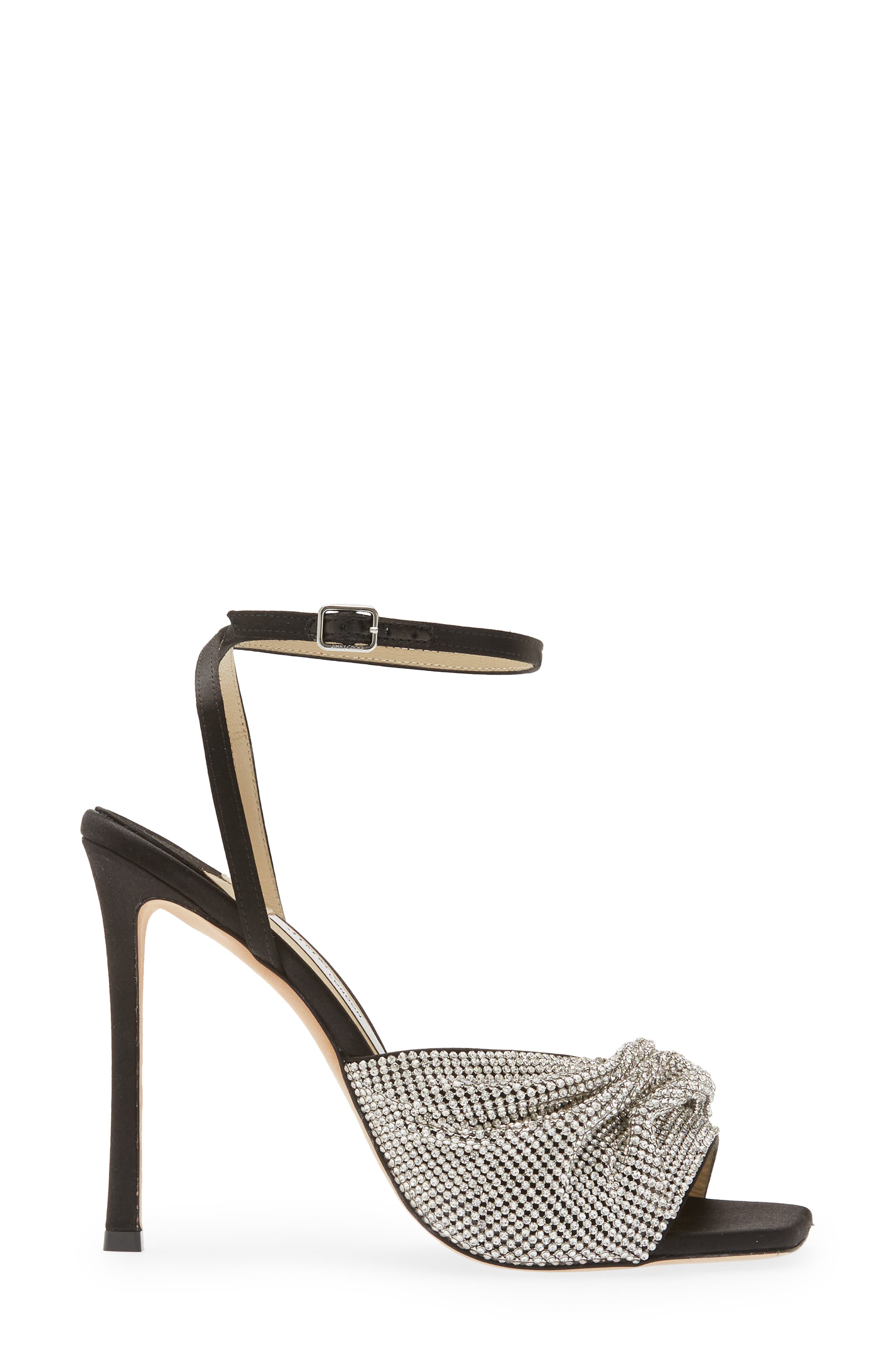 Jimmy Choo Naria Crystal Mesh Sandal, Alternate, color, 