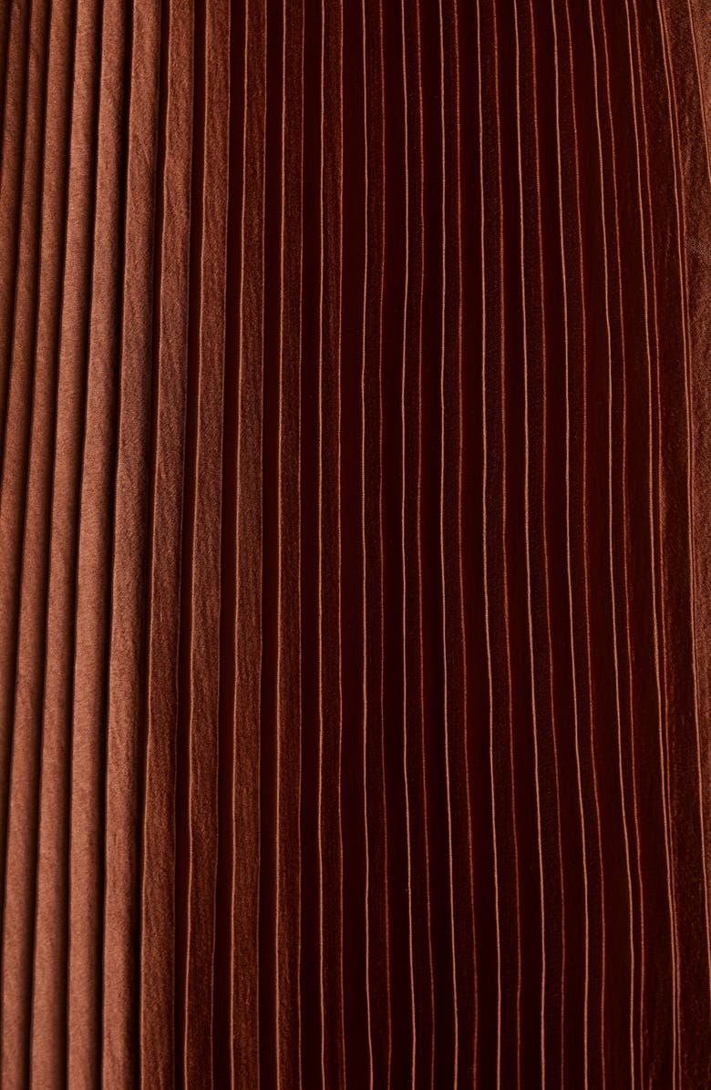 Vince Pleated Satin Slipdress, Alternate, color, 