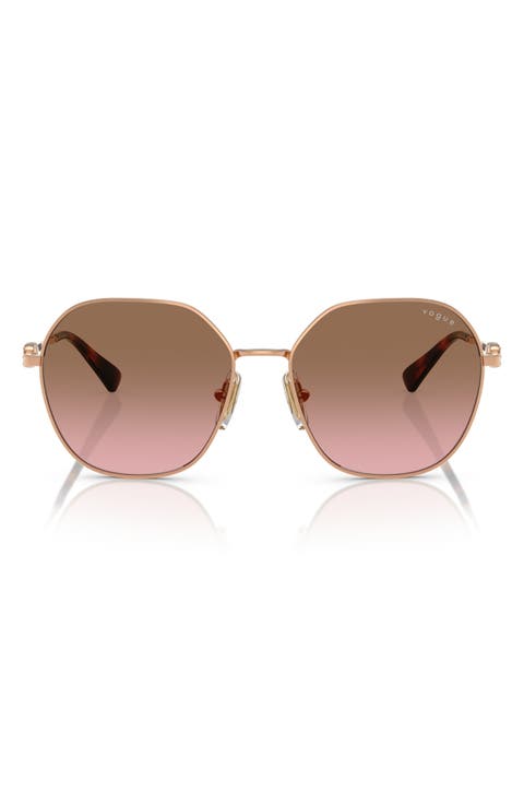 55mm Gradient Irregular Sunglasses