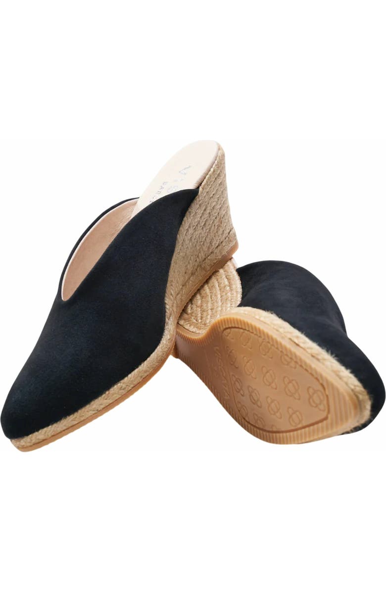 VISCATA Truja Suede Espadrille Mule Wedges, Alternate, color, Black