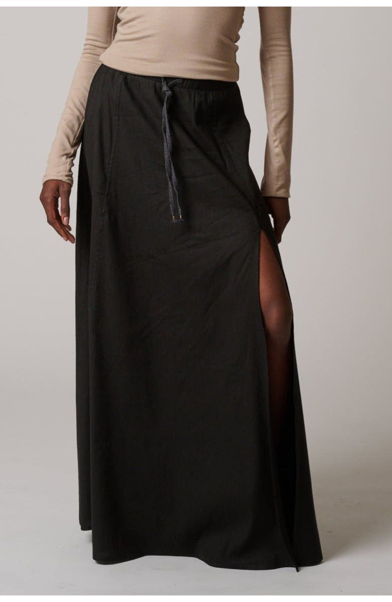 LEISURE LAB Sunset Flow Skirt, Main, color, Black