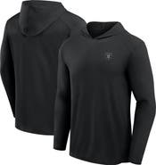 FANATICS Men's Fanatics Black Las Vegas Raiders Front Office Power Mono Long Sleeve Hoodie T-Shirt