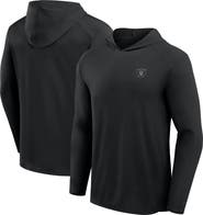 FANATICS Men's Fanatics Black Las Vegas Raiders Front Office Power Mono Long Sleeve Hoodie T-Shirt